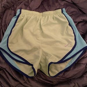 neon green/yellow nike shorts